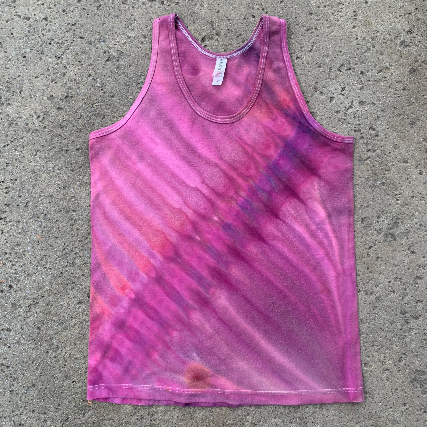 "OOPS ALL PURPLES" Medium Ice Dyed Tank Top