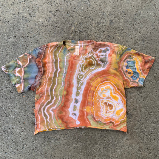 "DUSTY SANDSTONE" XS Ice Dyed Crop Top