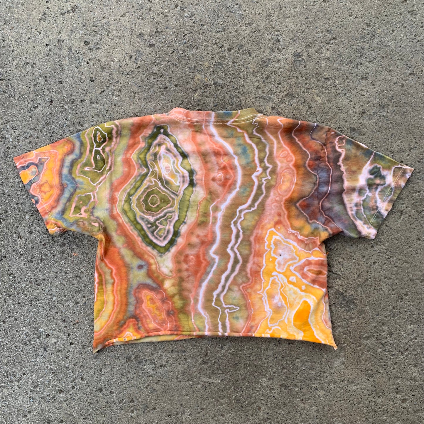 "DUSTY SANDSTONE" XS Ice Dyed Crop Top