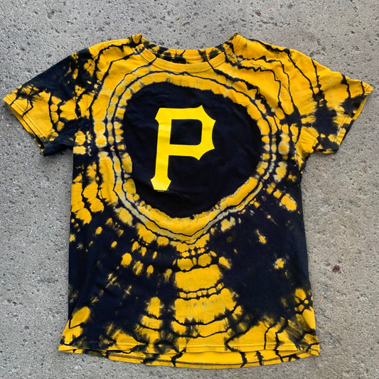 Large Pirates Logo Reverse Tie Dye T-Shirt