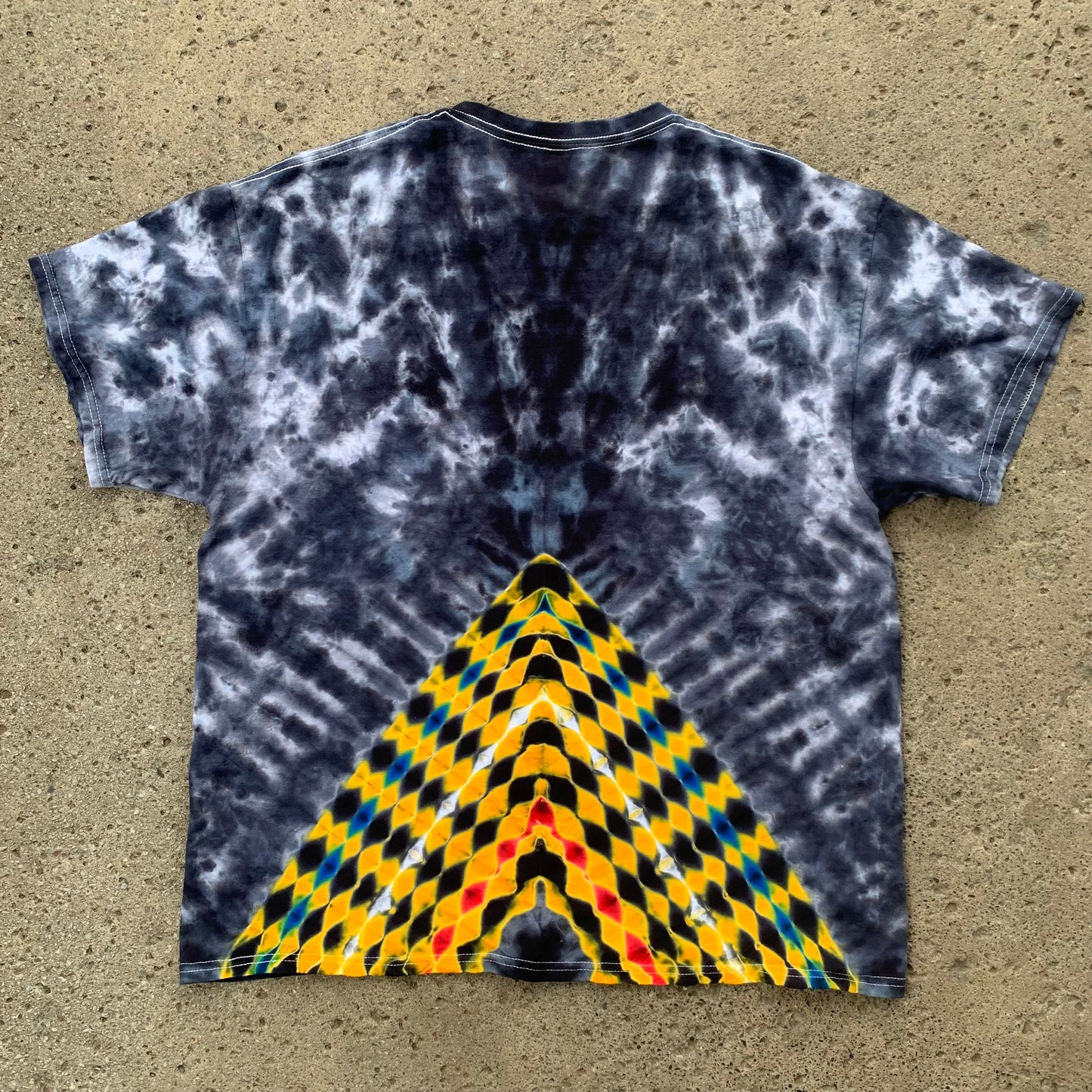 "HERE WE GO" X-Large Tie Dye T-Shirt