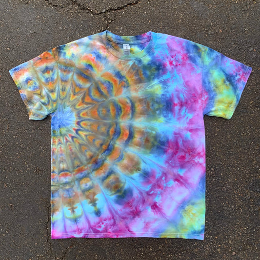 "FAN FOLD no. 1" Medium Tie Dye T-Shirt