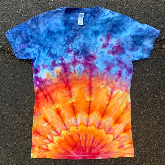 "SUNRISE" Large Women's Tie Dye T-Shirt