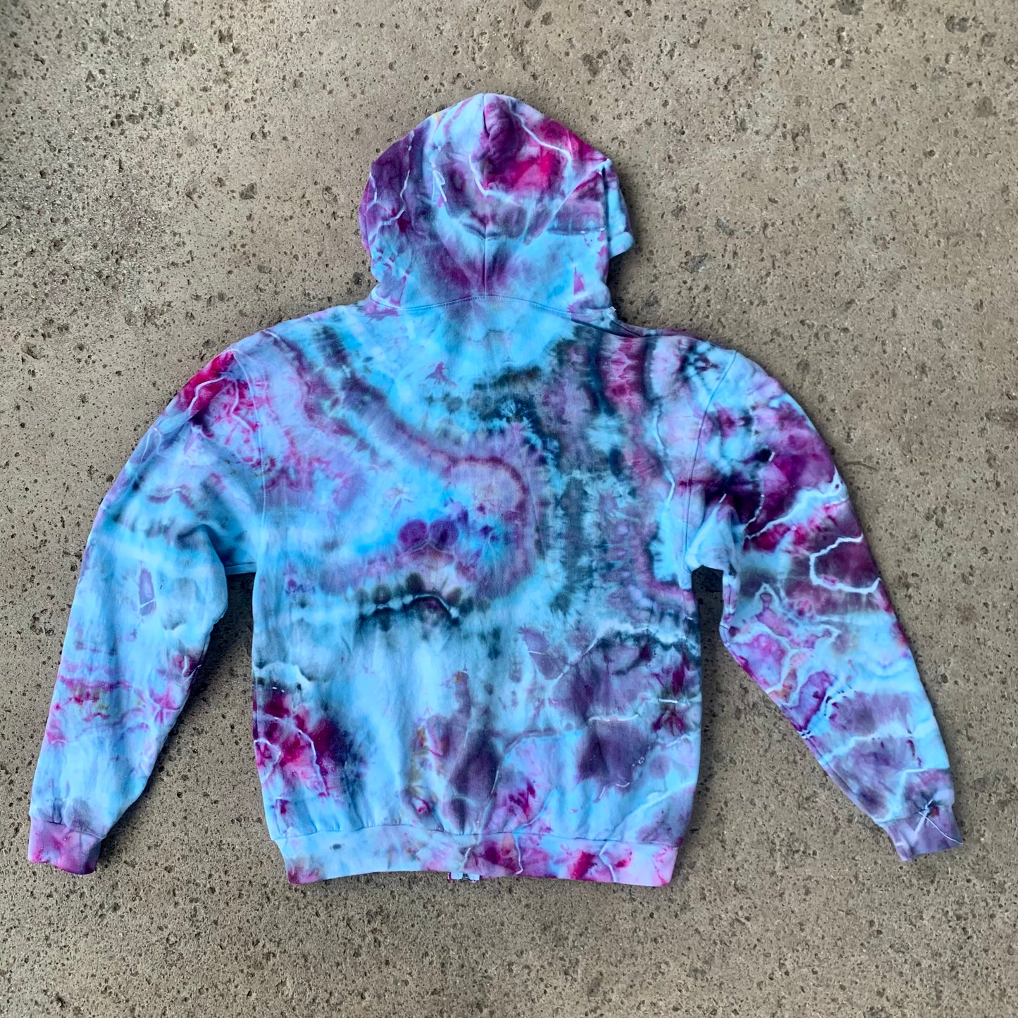 "ICE FIELDS" Medium Tie Dye Hoodie