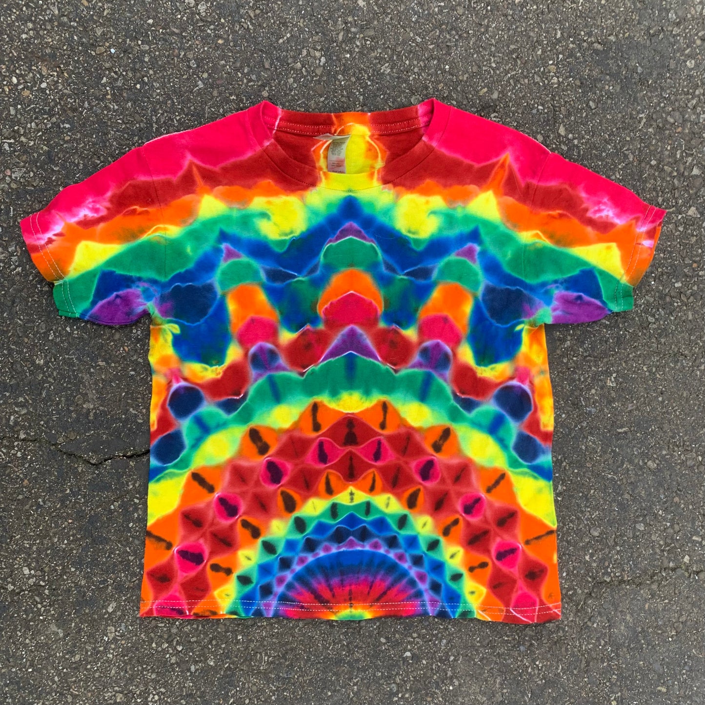 "KALEIDOSCOPE" Youth Small Tie Dye T-Shirt