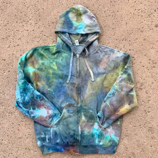 "FOREST PUDDLES" Large Ice Dyed Hoodie