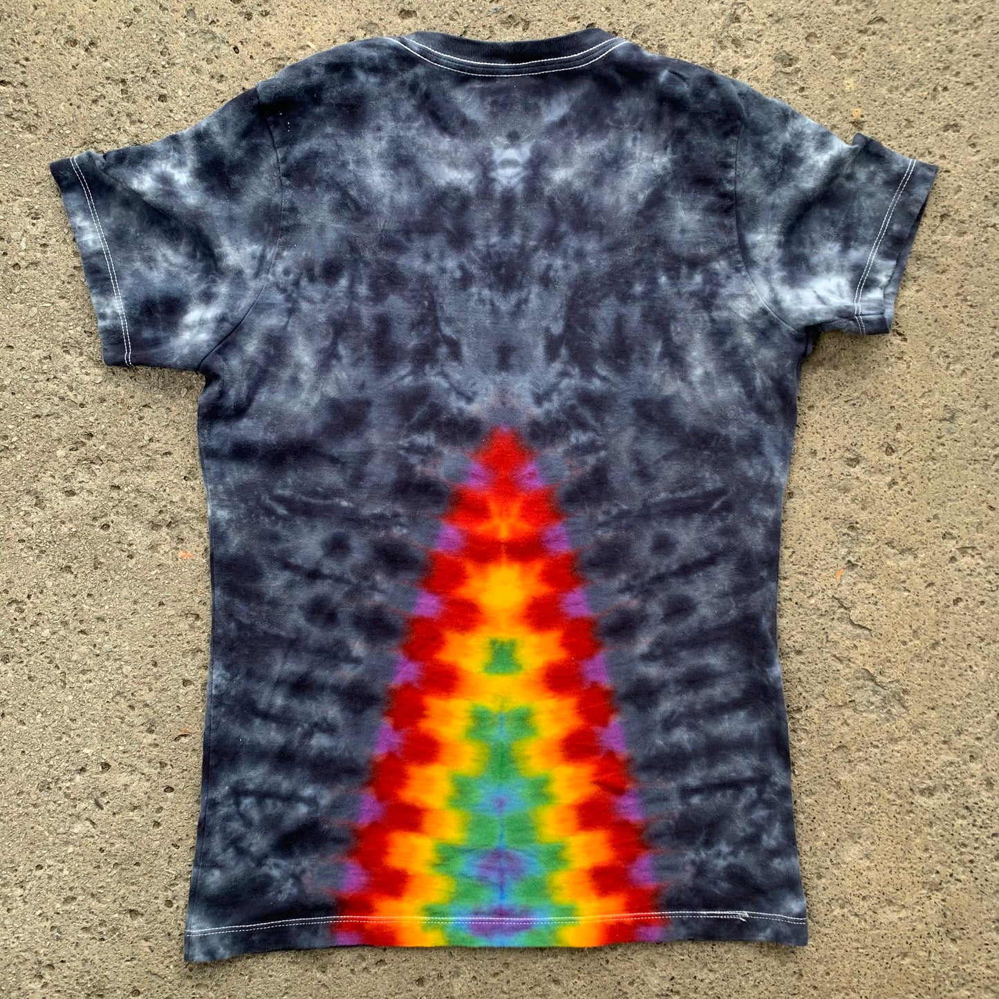 "BUSINESS IN FRONT, PARTY IN THE BACK" Medium Women's Tie Dye T-Shirt