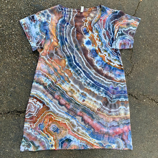 XXL/XXXL Geode Ice Dyed T-Shirt Dress