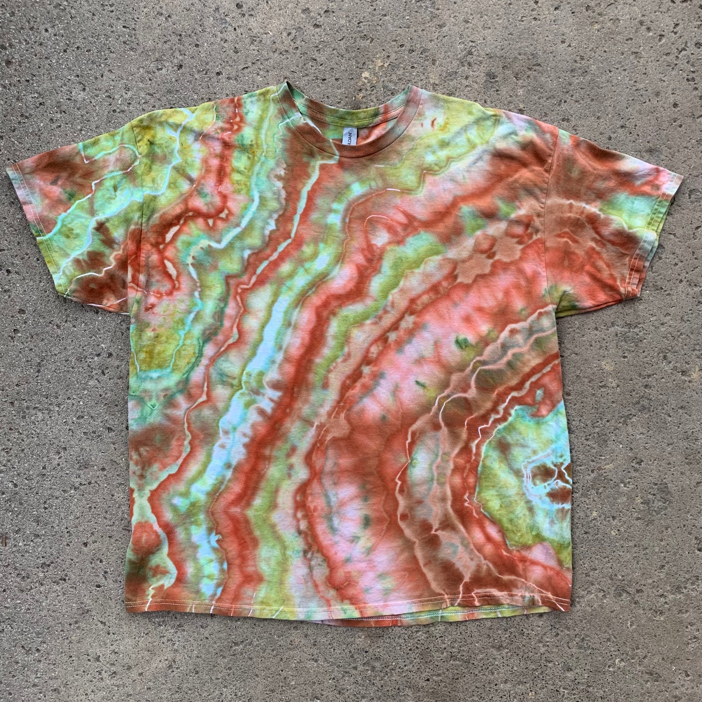 "A WALK IN THE WOODS" XXL Ice Dyed T-Shirt