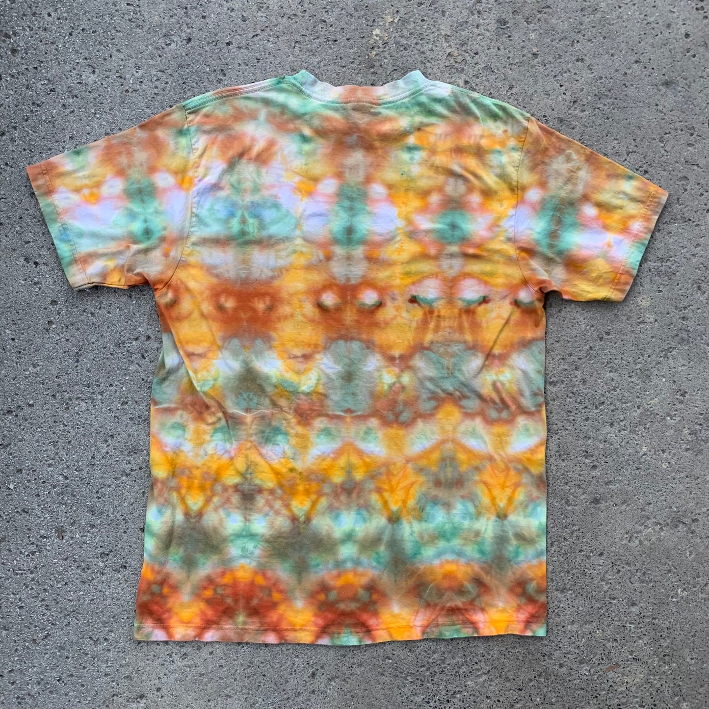 "EARTHLY TESSELATIONS" Large Ice Dyed T-Shirt