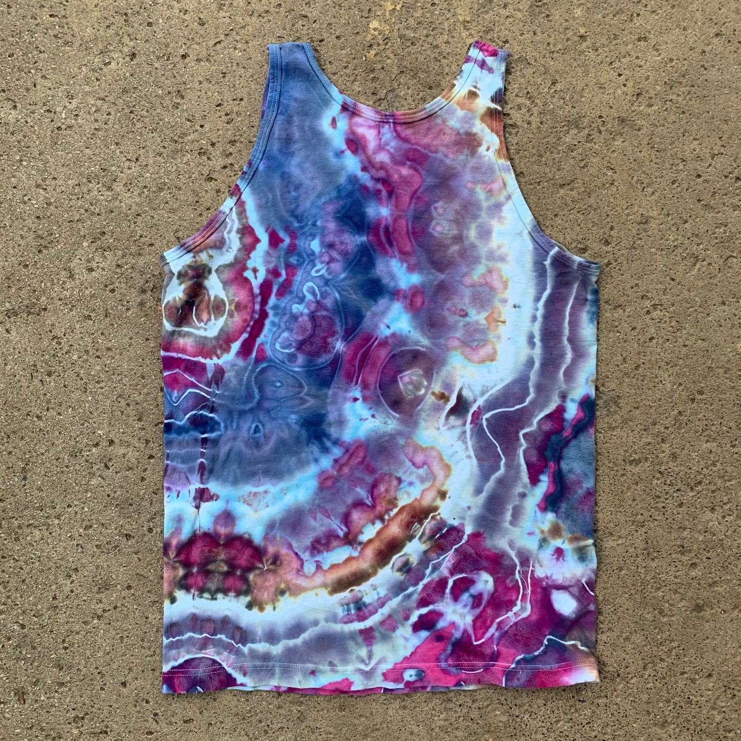 "ICE FIELDS" Medium Ice Dyed Tank Top