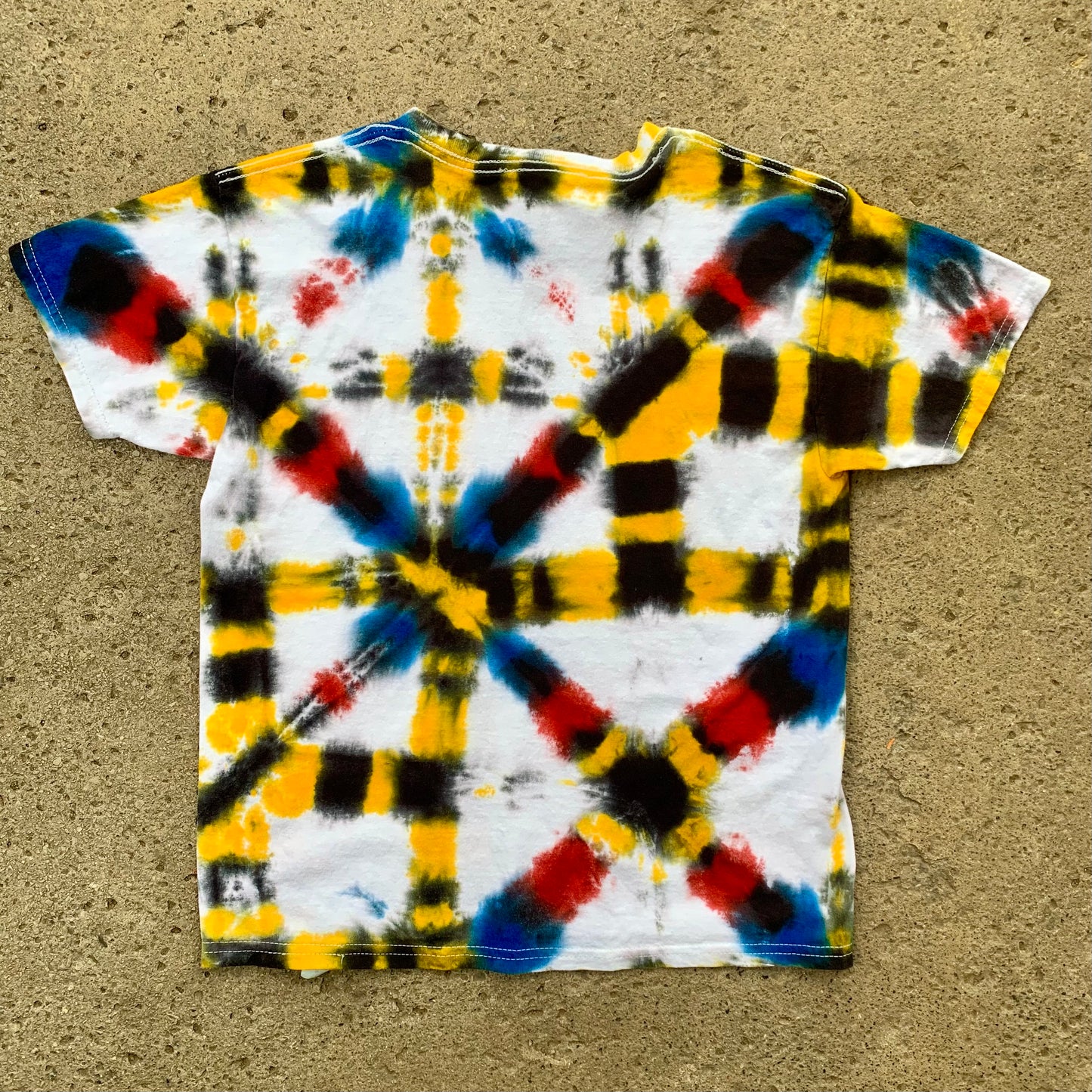 "SHIBORI OF STEEL" Youth Medium Tie Dye T-Shirt