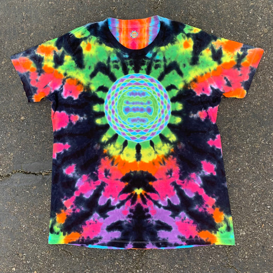 "COSMIC GENERATOR" XL Women's Tie Dye T-Shirt