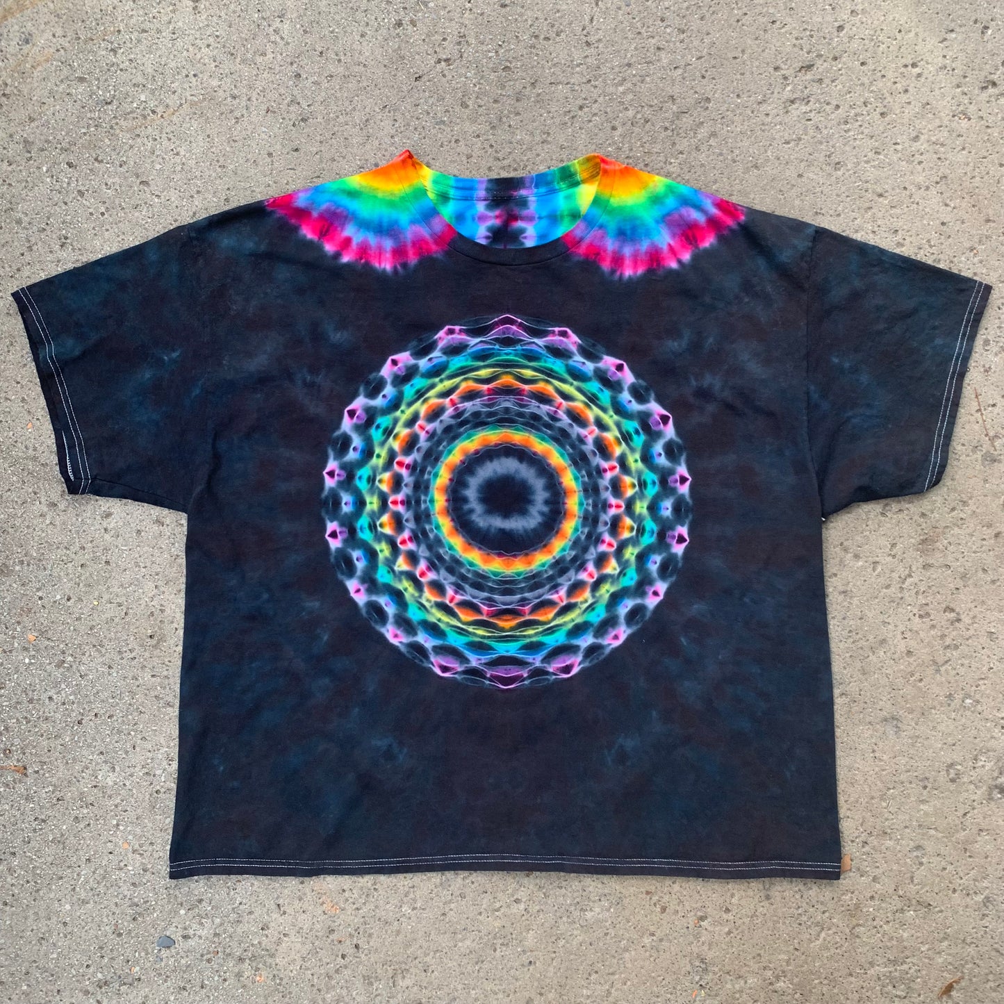 "RAINBOW ECLIPSE" XXX-Large Tie Dye T-Shirt